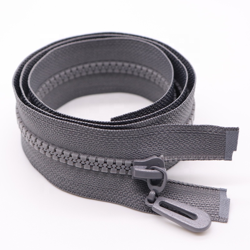 #3 #5 #8 #10 #20 Custom Giant Zipper Colorful Long Chain Open End Plastic Zipper Vislon Zip for Garment Jacket Resin Zipper