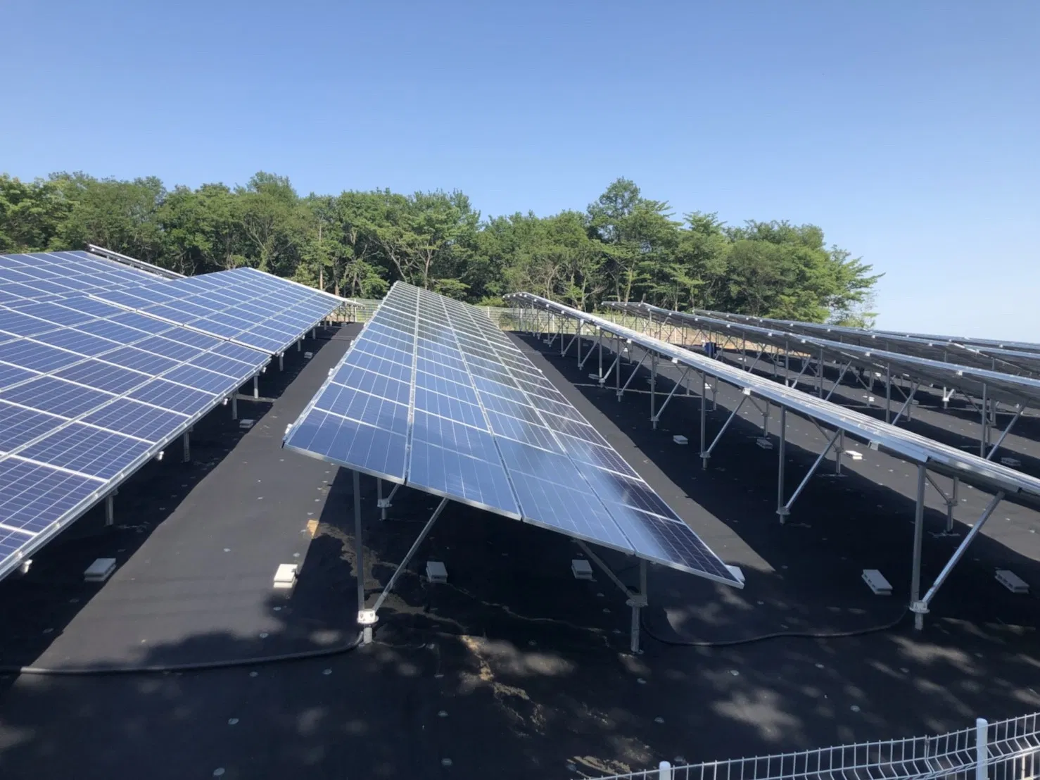 Estrutura de Montagem de Módulo Solar de Alumínio para Planta Solar em Solo