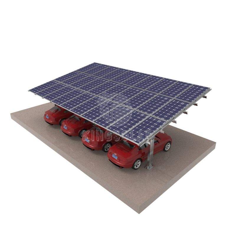 Estrutura de Carport Solar de Alta Resistência Instalada Sistema de Suporte para Painéis Solares Estrutura de Carport Solar