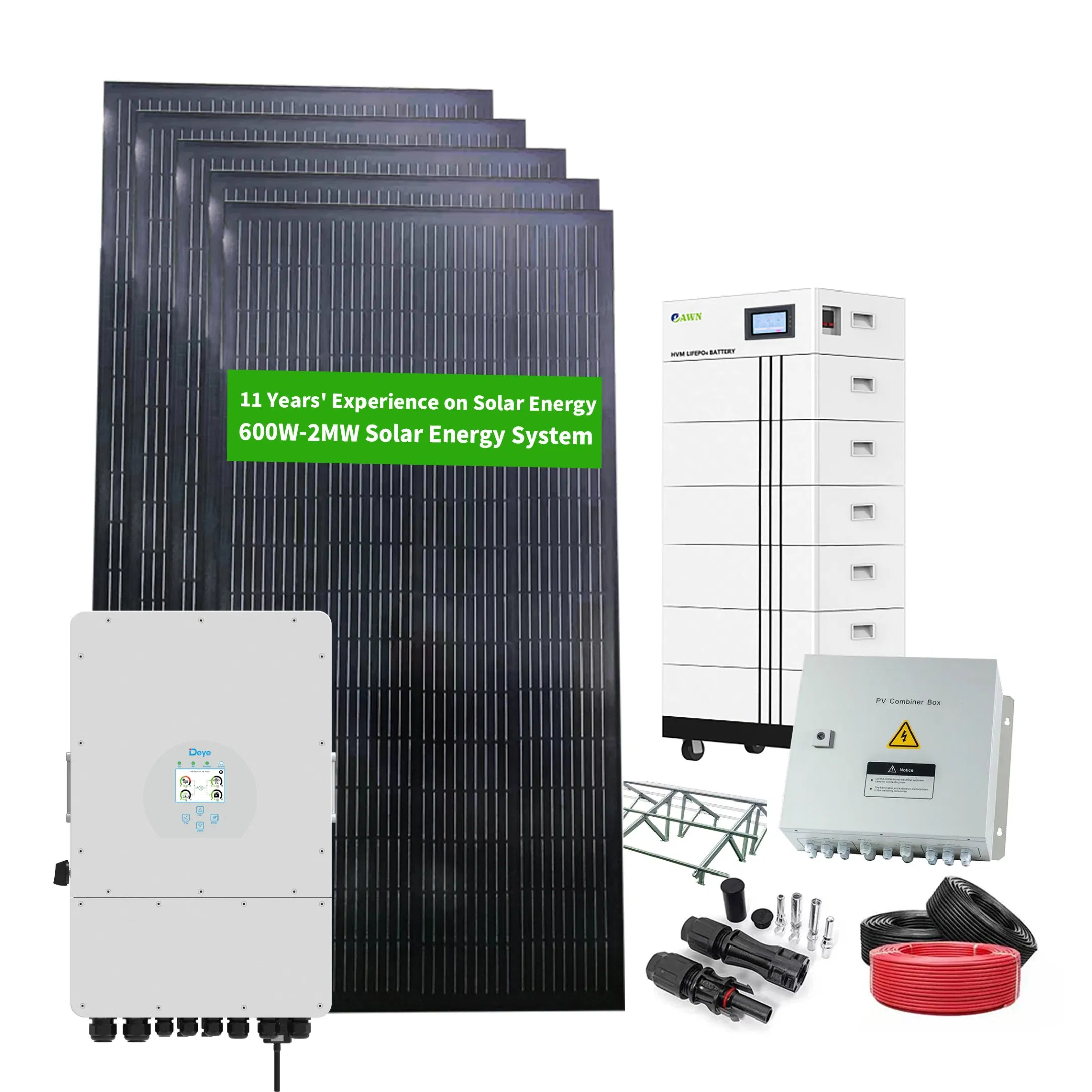 Melhor Qualidade 10kw 20kw Sistema de Energia Solar PV Conectado à Rede Sistema de Painéis Solares para Casa