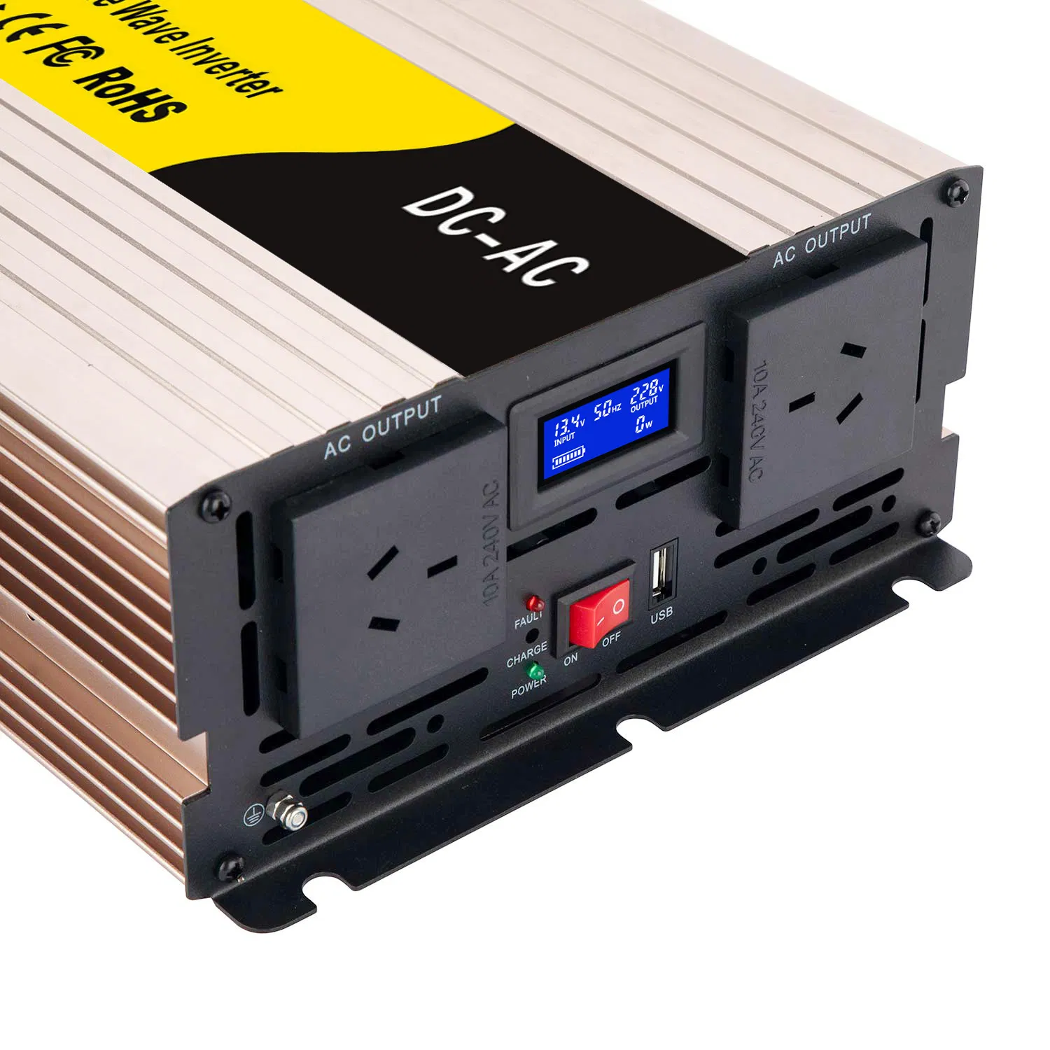 Inversor de Corrente Contínua para Corrente Alternada Off Grid 300W 500W 600W 1000W 1500W 2000W 3000W 5000W Conversor Inversor de Onda Senoidal Pura