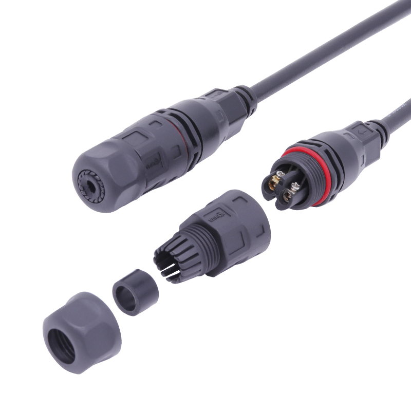 M20 3 Conector de Cabo Solar Tipo L IP65 Conector à Prova d'Água com Moldagem