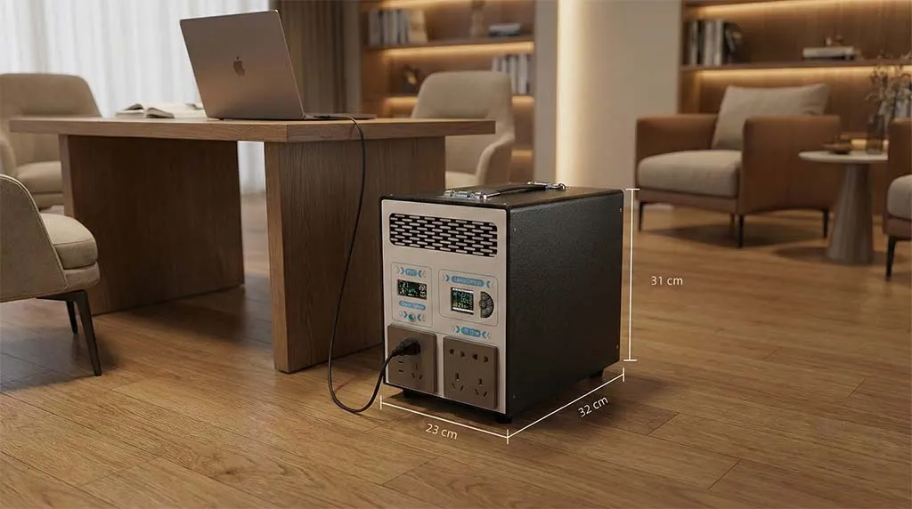 Gerador de Energia Solar Confiável 1500W Armazenamento de Energia Portátil para Falta de Energia em Casa e Viagens ao Ar Livre