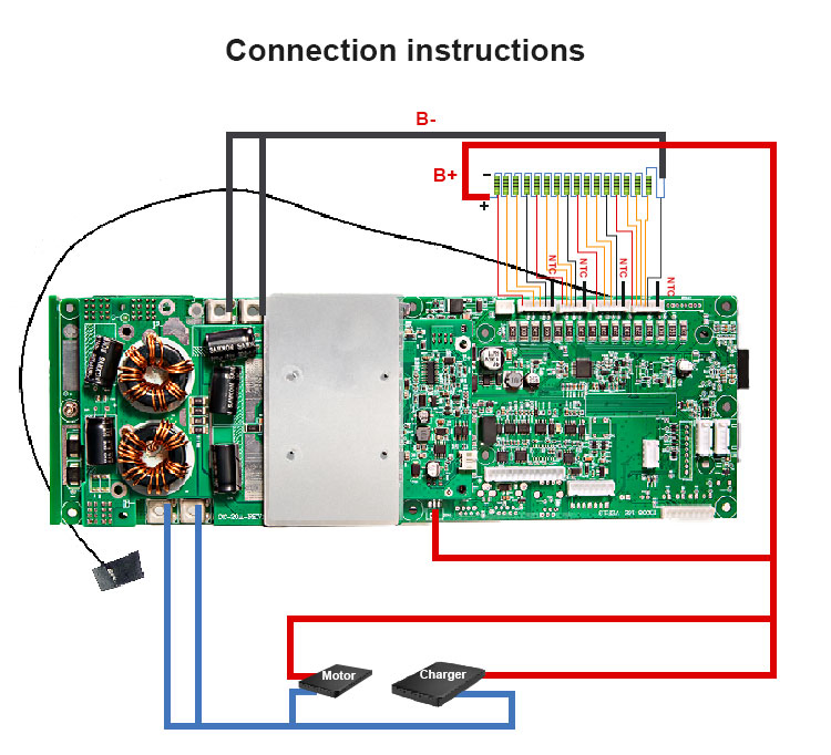 Balançador Ativo Integrado OEM LiFePO4 BMS de Bateria de Lítio Inteligente PCBA