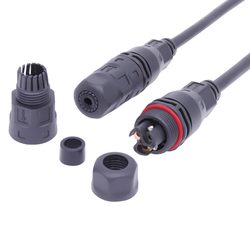 M20 3 Conector de Cabo Solar Tipo L IP65 Conector à Prova d'Água com Moldagem