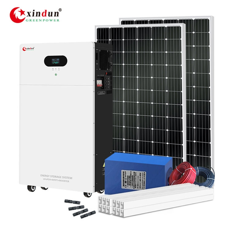 Conjunto de Gerador Solar Inversor de Estação de Energia Elétrica Portátil Pequena para Residência 5000 Watts 5000W 1000W 3000W 3000 Preço para Casa