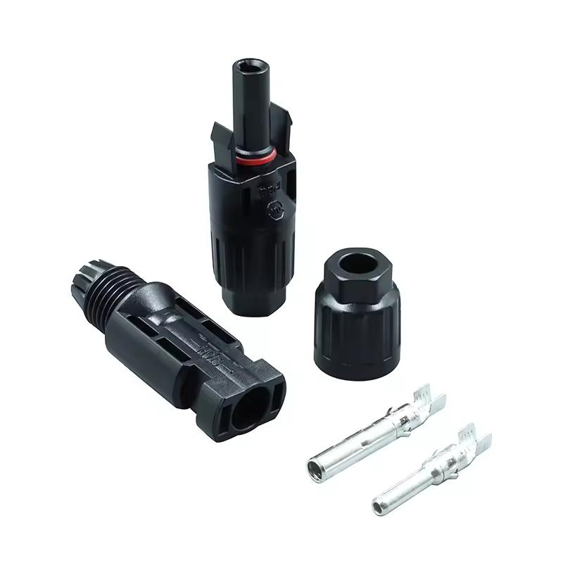 Conector Solar TUV Mc 1000V 1500V À prova d'água IP68 Conector PV Solar para 14AWG/12AWG/10AWG/8AWG Cabo