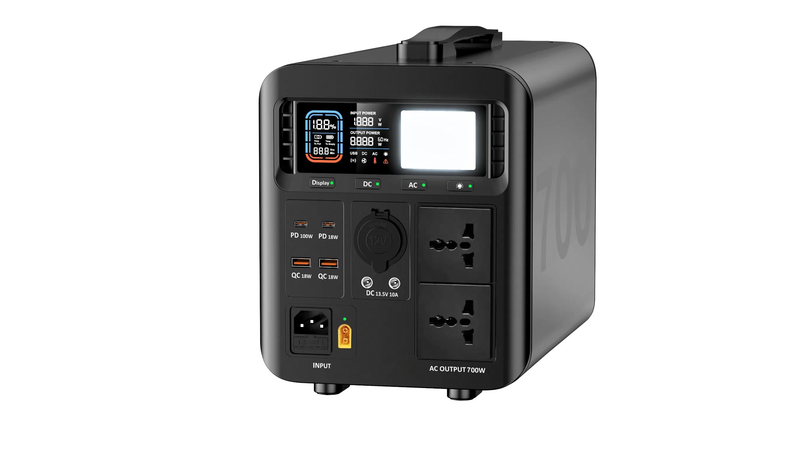 Gerador Solar Portátil 150W Banco de Energia para Uso ao Ar Livre