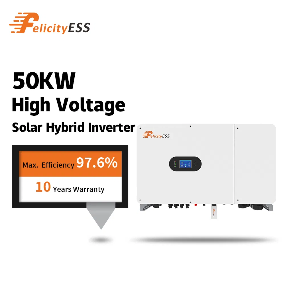 Inversor Híbrido Trifásico Felicityess 50kw Conversão de DC para AC Alta Tensão