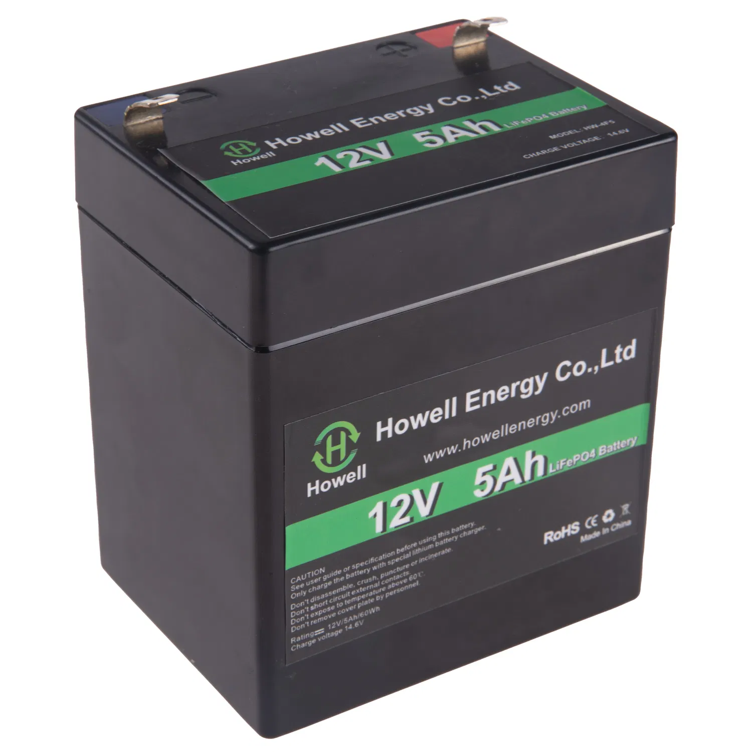 Un38.3 e Aprovado pelo CE LiFePO4 12.8V 5ah Pacote de Baterias para UPS