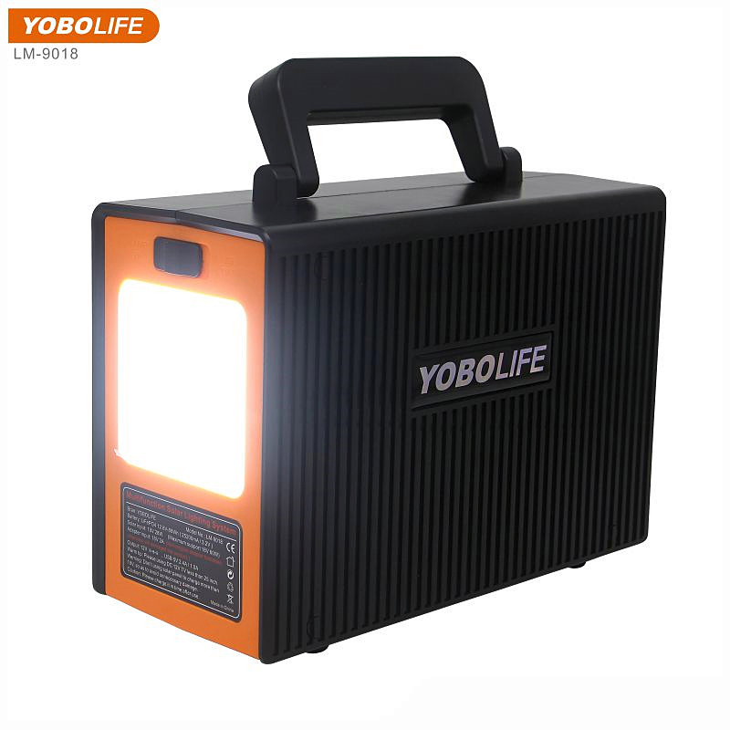 Gerador Solar Portátil de Alta Qualidade Yobolife Sistema Solar / Gerador Solar para Casa e Camping MP3 / Rádio FM / Alto-falante