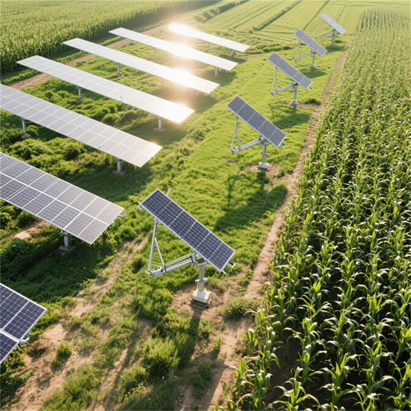 Estrutura de Módulo PV de Instalação Fácil Suporte Sistema de Montagem Solar no Solo Ajustável com Rastreamento
