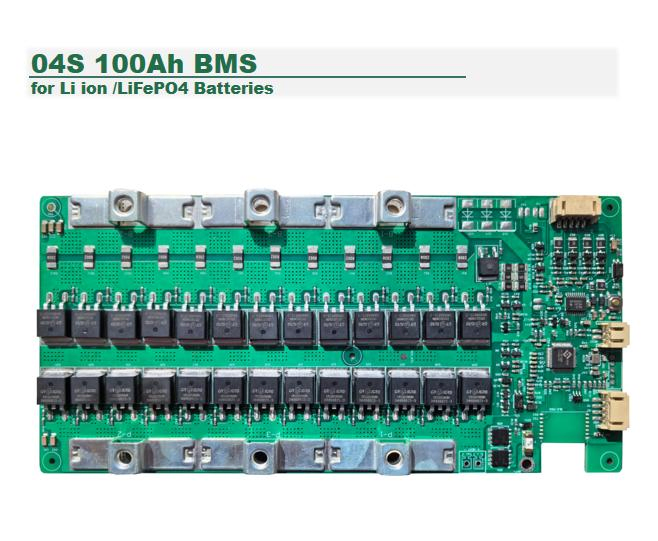 Outlet de Fábrica BMS PCM-L04s100-L65 04s 100ah BMS com Função de Aquecimento Bluetooth para Lithium/LiFePO4 Bateria