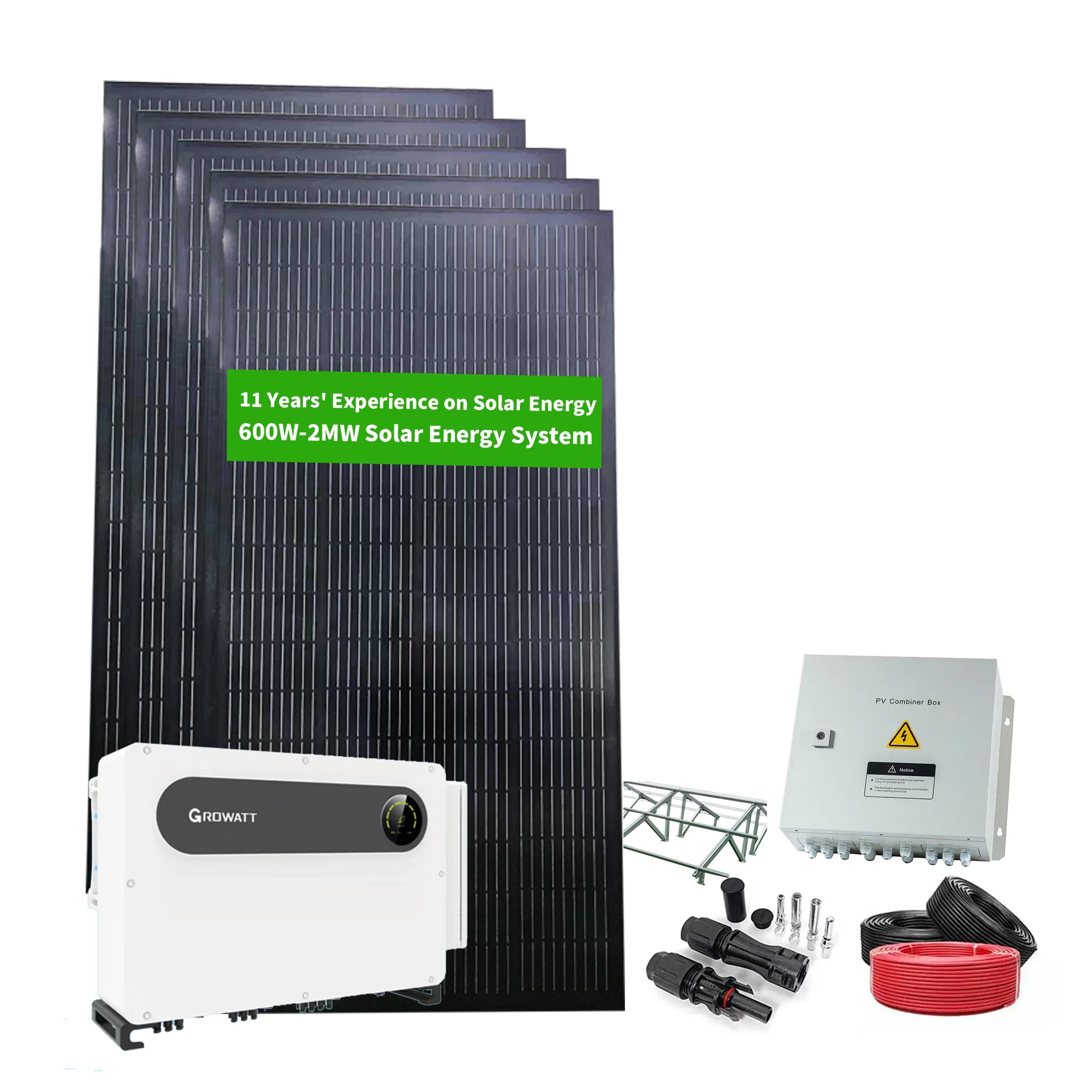 Rastreador Solar 30kw 50kw em Sistema de Rede Conjunto Completo de Suporte Solar