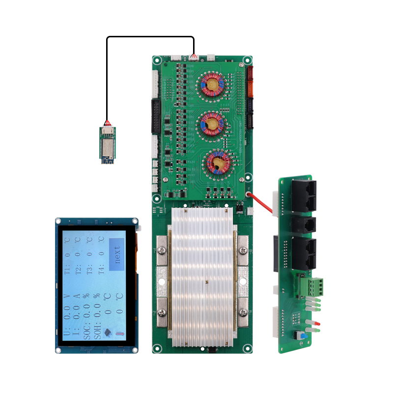 BMS Inteligente Lws Balanceamento Ativo 4s 8s 16s 24V 48V LiFePO4 100A 150A 200A 250A 300A com Ventilador para Pacote de Baterias de Íon de Lítio
