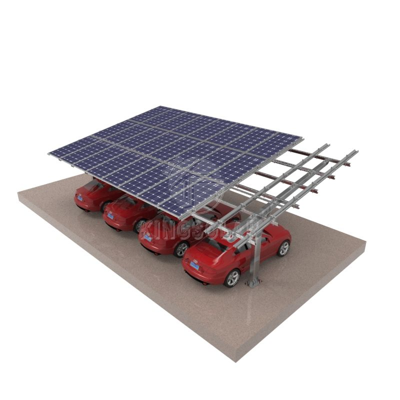 Estrutura de Carport Solar de Alta Resistência Instalada Sistema de Suporte para Painéis Solares Estrutura de Carport Solar