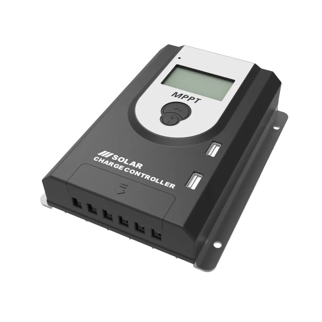 Controlador de Carga Solar MPPT 10A-60A Controlador Solar Fotovoltaico 12V/24V Reconhecimento Automático