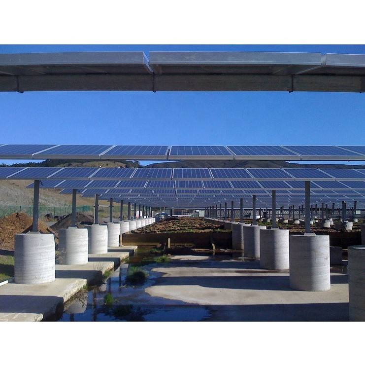Estrutura de Montagem no Solo para Painéis Solares em Aço Carbono Personalizável