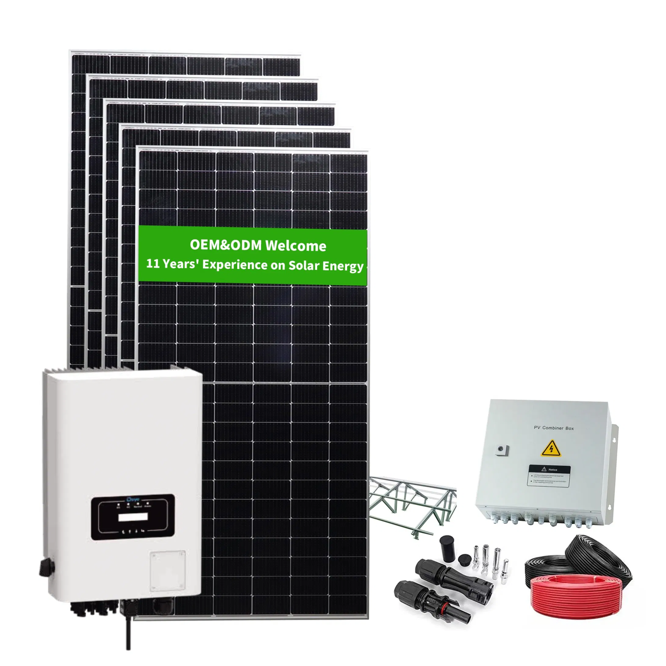 Rastreador Solar 30kw 50kw em Sistema de Rede Conjunto Completo de Suporte Solar