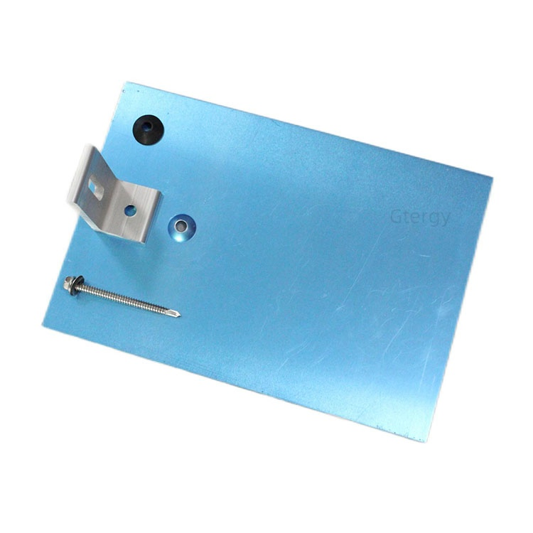Novo Kit de Montagem de Estrutura de Suporte Solar com Flashing para Telhado de Telhas de Composição