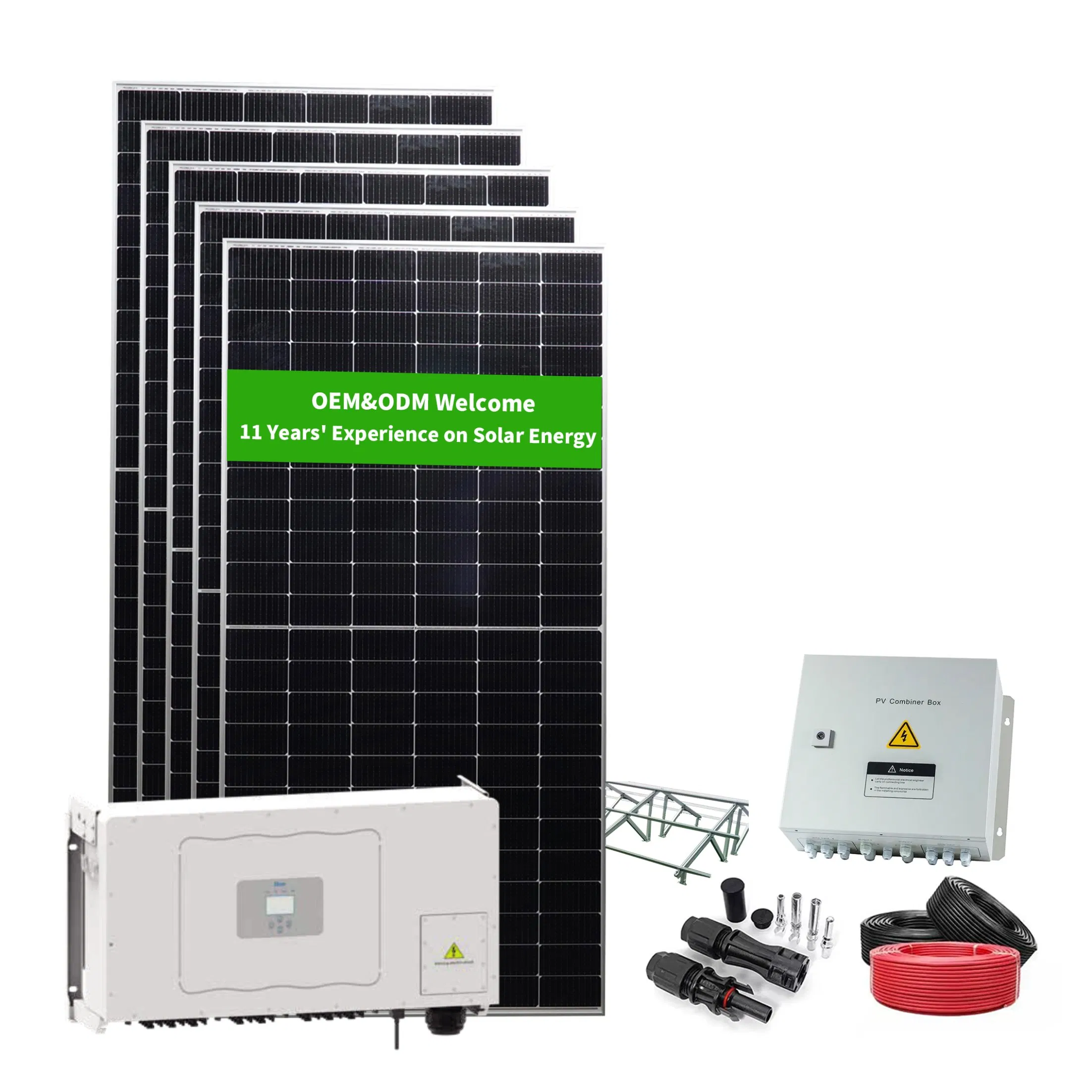 Rastreador Solar 30kw 50kw em Sistema de Rede Conjunto Completo de Suporte Solar
