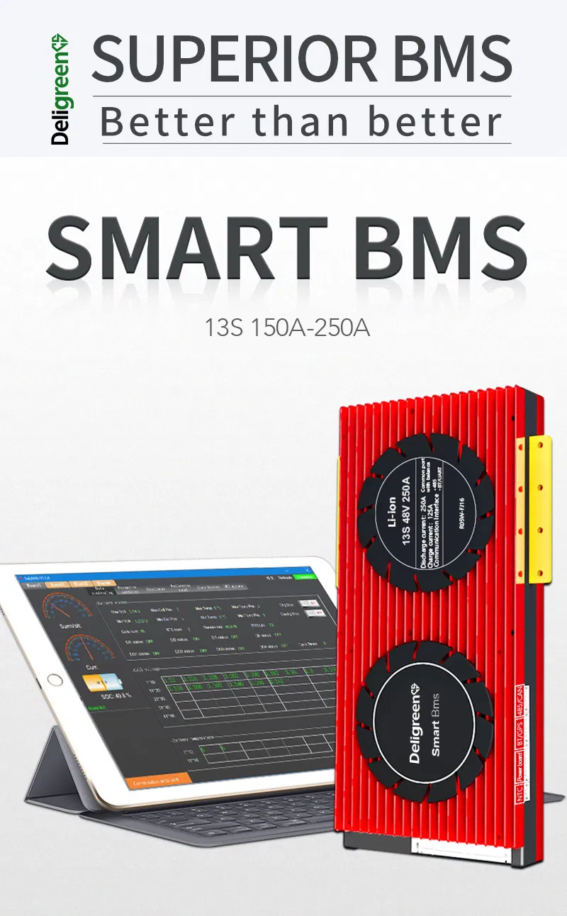 Smart BMS 13S 48V UART