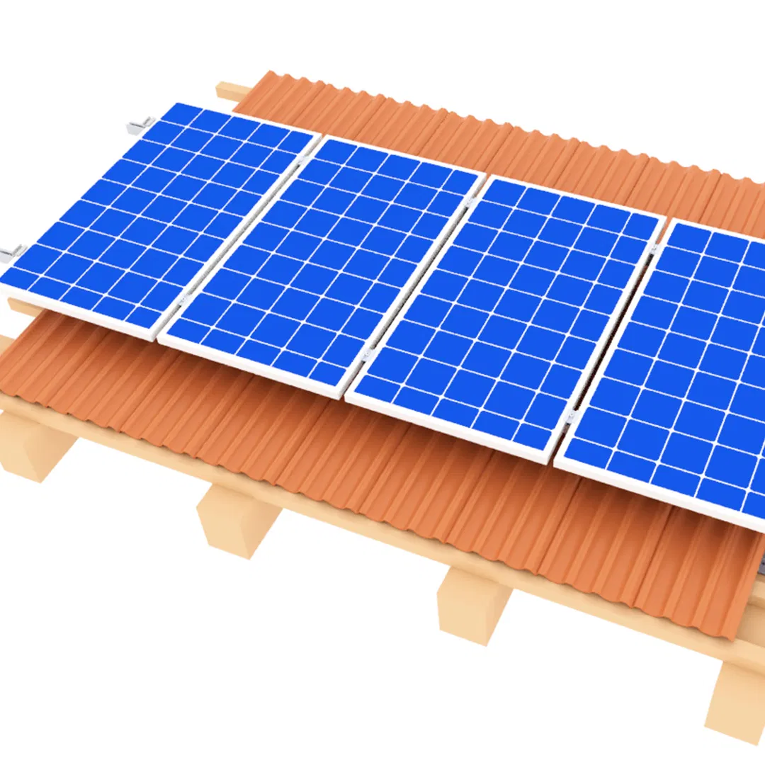 Kits de Suporte Solar com Gancho Fixo para Telhado de Telhas Estrutura de Montagem de Energia Solar