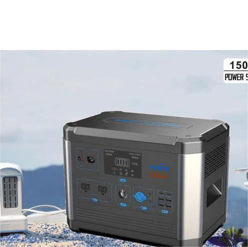 Estação de Energia Portátil 1500W Gerador Solar Portátil com Tomadas AC Universais para Iluminação Externa, TV e Geladeira
