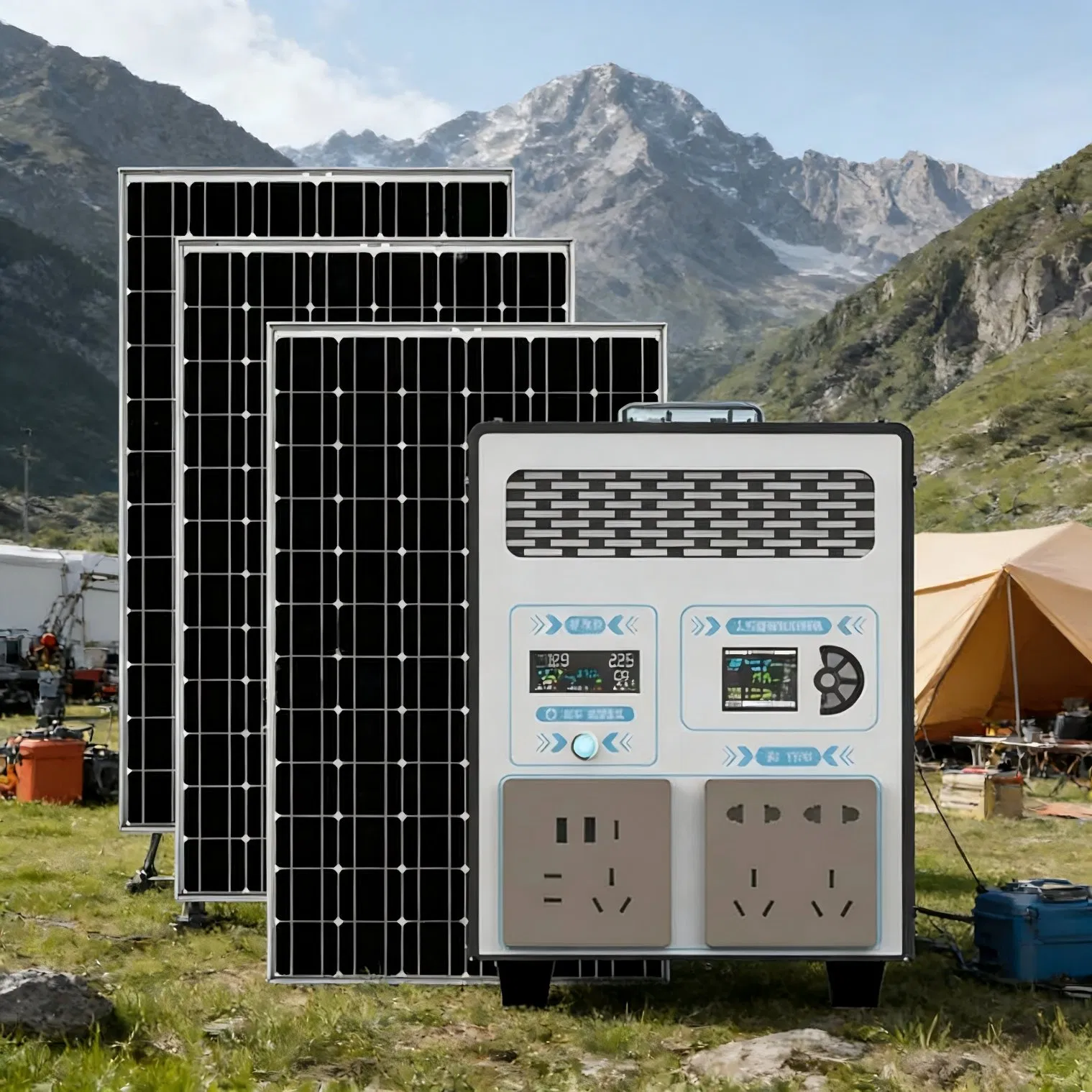 Gerador de Energia Solar Confiável 1500W Armazenamento de Energia Portátil para Falta de Energia em Casa e Viagens ao Ar Livre