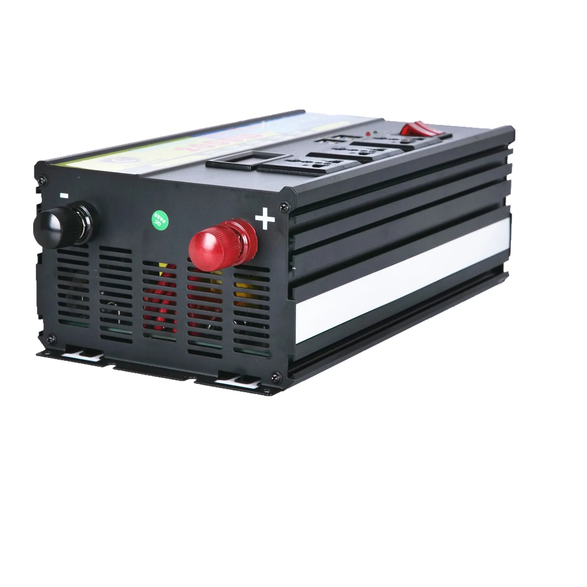 Nova Chegada 2000W inversor de potência dc 12v para ac 220v inversor de onda senoidal modificada de grande capacidade com três tomadas de saída AC