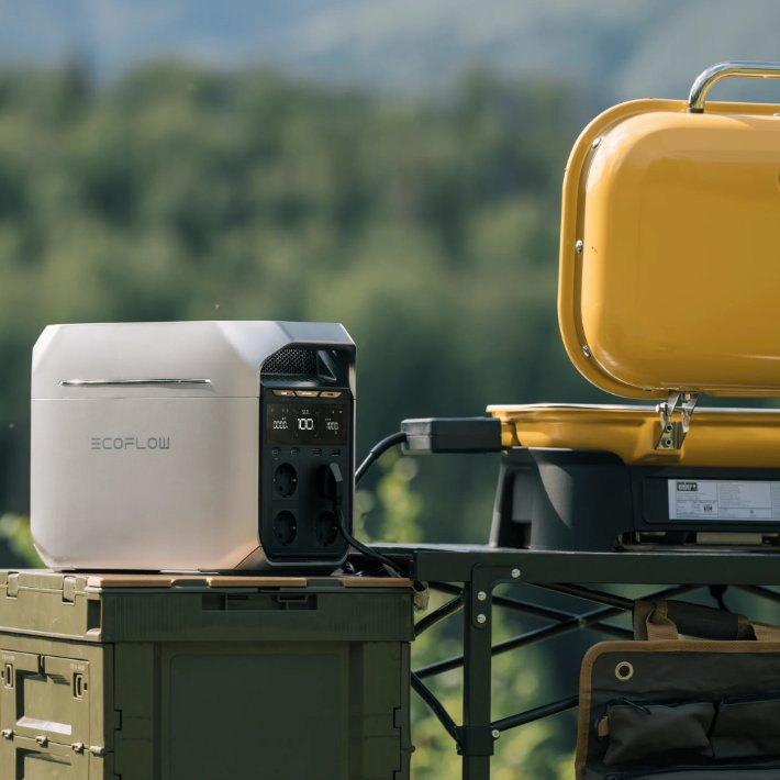 Gerador Solar Portátil Ecoflow Delta 3 Versão EU UK Cn 1800W 1kwh UPS