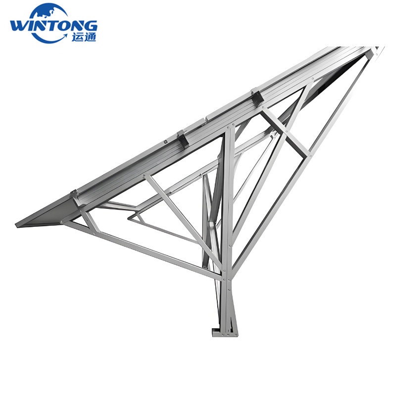 Estrutura de Montagem Personalizada para Painéis Solares de Carport Opções de Poste de Solo