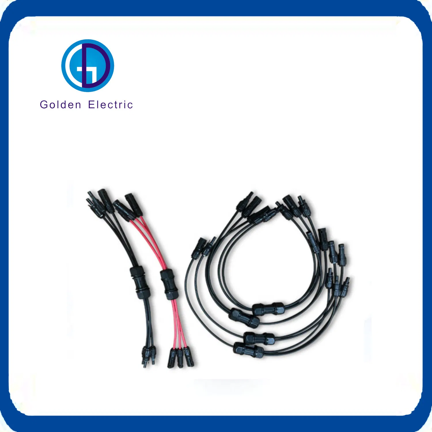IP67 2 Conector de Painel Solar com Terminais Fêmea e Macho à Prova d'Água para Cabo de Energia DC PV