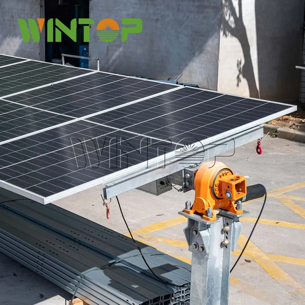 Sistema de Rastreamento Independente de Suporte para Painéis Solares de Eixo Único e Eixo Duplo