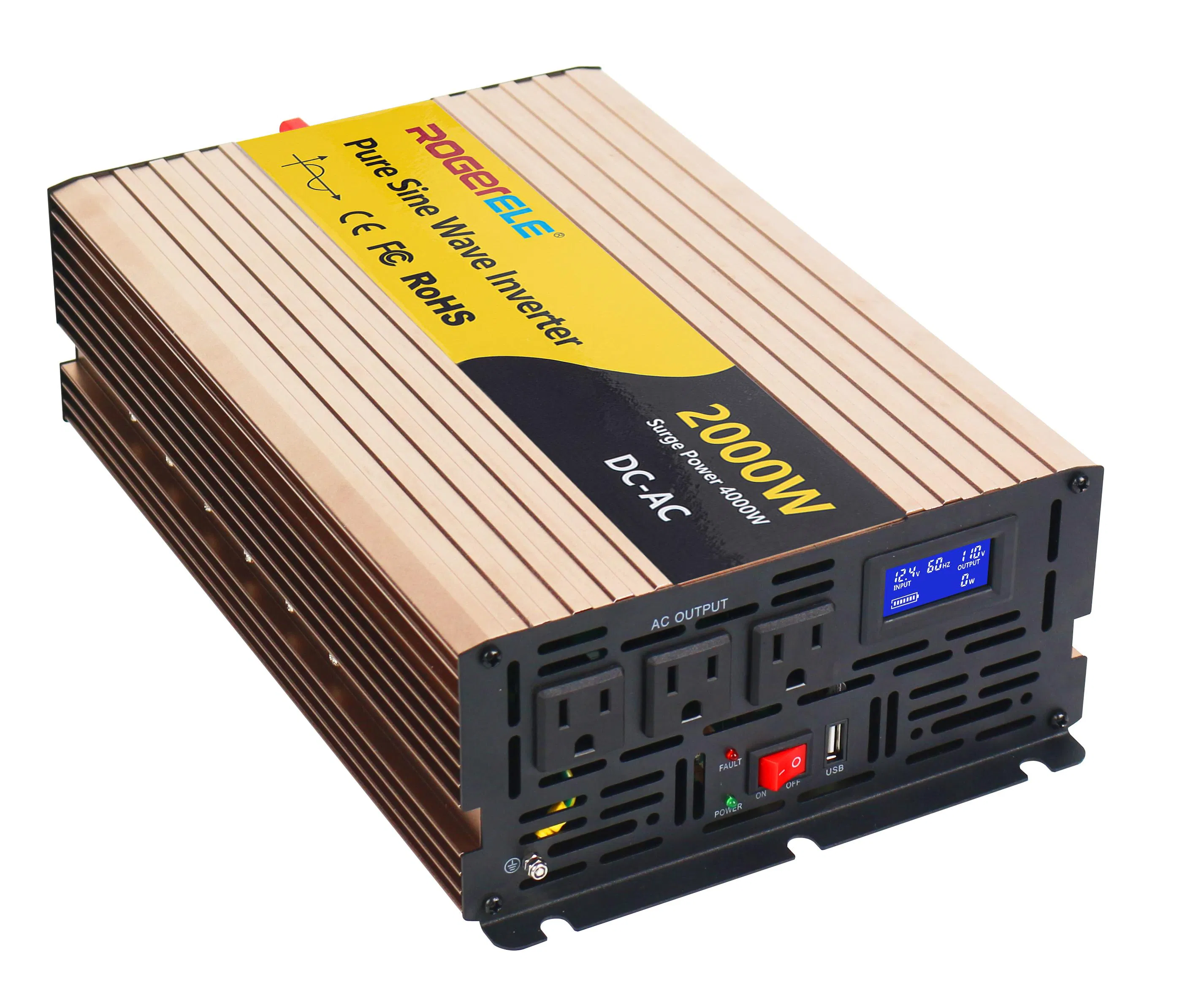 Inversor de Corrente Contínua para Corrente Alternada Off Grid 300W 500W 600W 1000W 1500W 2000W 3000W 5000W Conversor Inversor de Onda Senoidal Pura