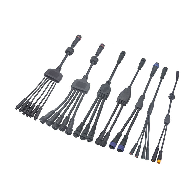 Conector Tipo Y 2-4 Pino Projeto de Luz Solar para Iluminação LED Externa Macho Fêmea IP67 Conector de Cabo à Prova d'Água