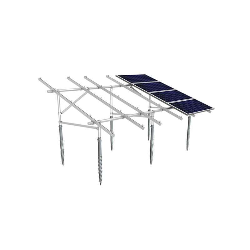 Estrutura de Montagem no Solo para Painéis Solares Fotovoltaicos Residenciais de Alumínio
