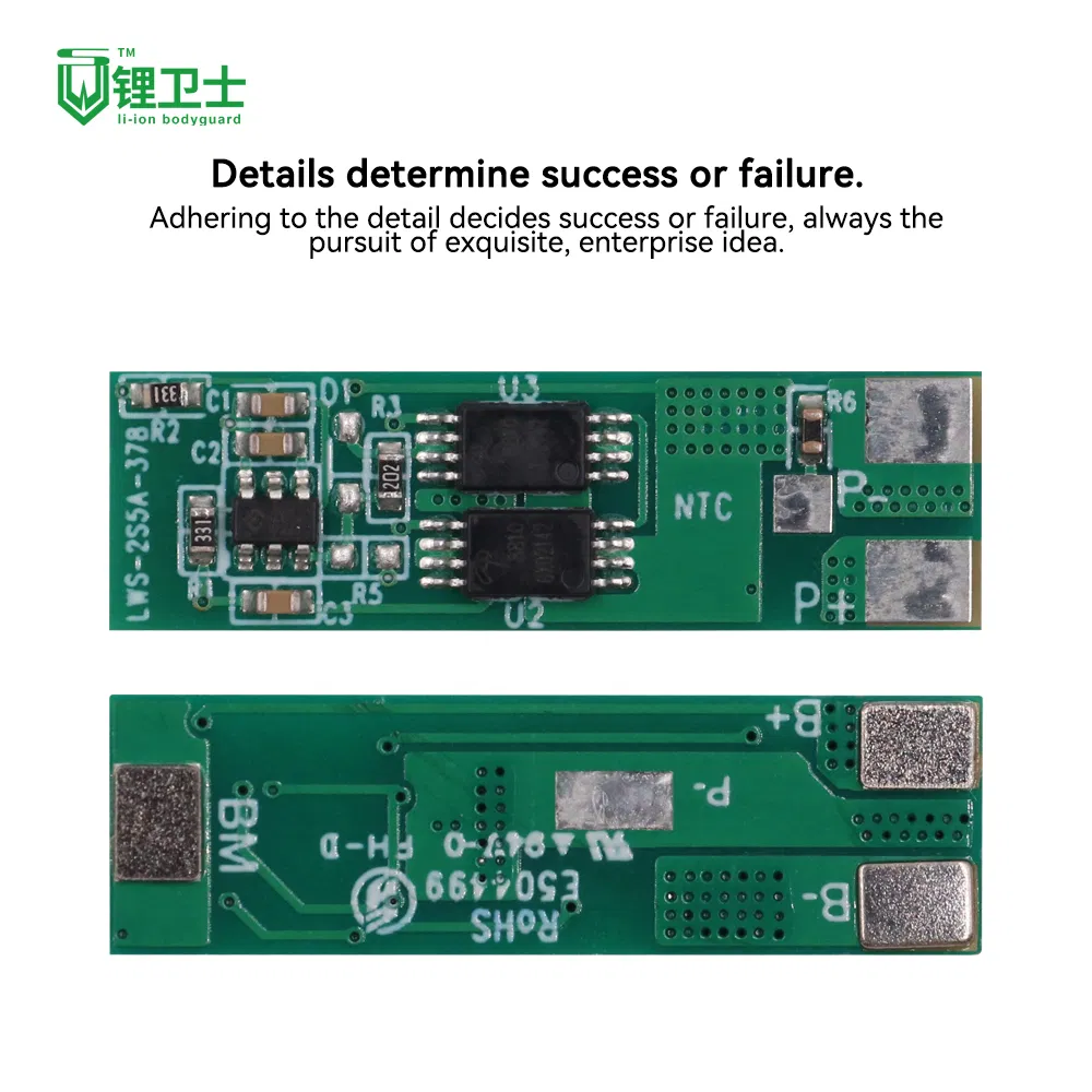 Placa PCM LiFePO4 BMS 2s 3A 5A BMS inteligente para bateria de lítio