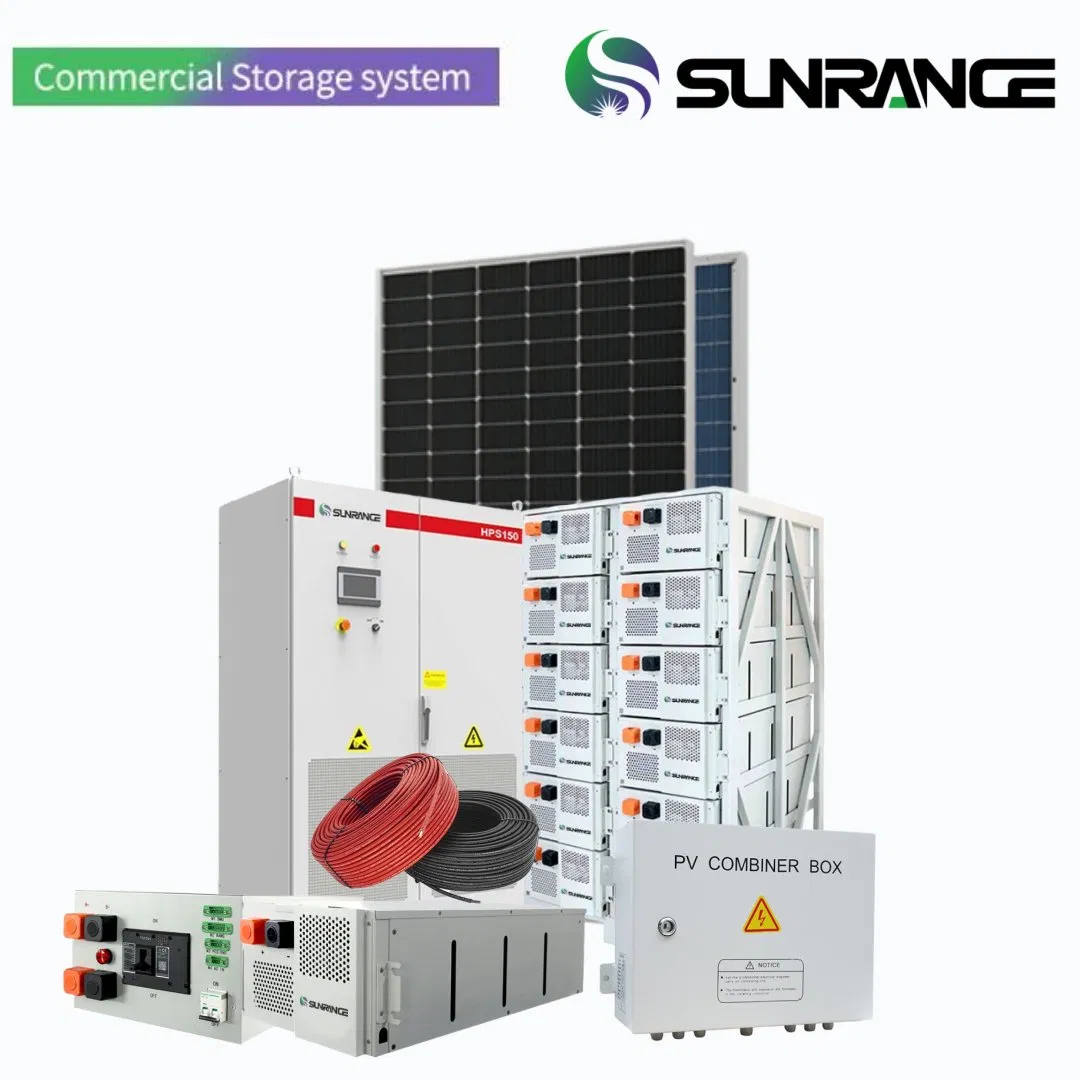 Sistema de Energia Solar Sunrange 100kw-2000kw Sistema Híbrido Industrial de Painéis Solares Fotovoltaicos Sistema de Energia Solar Conectado à Rede