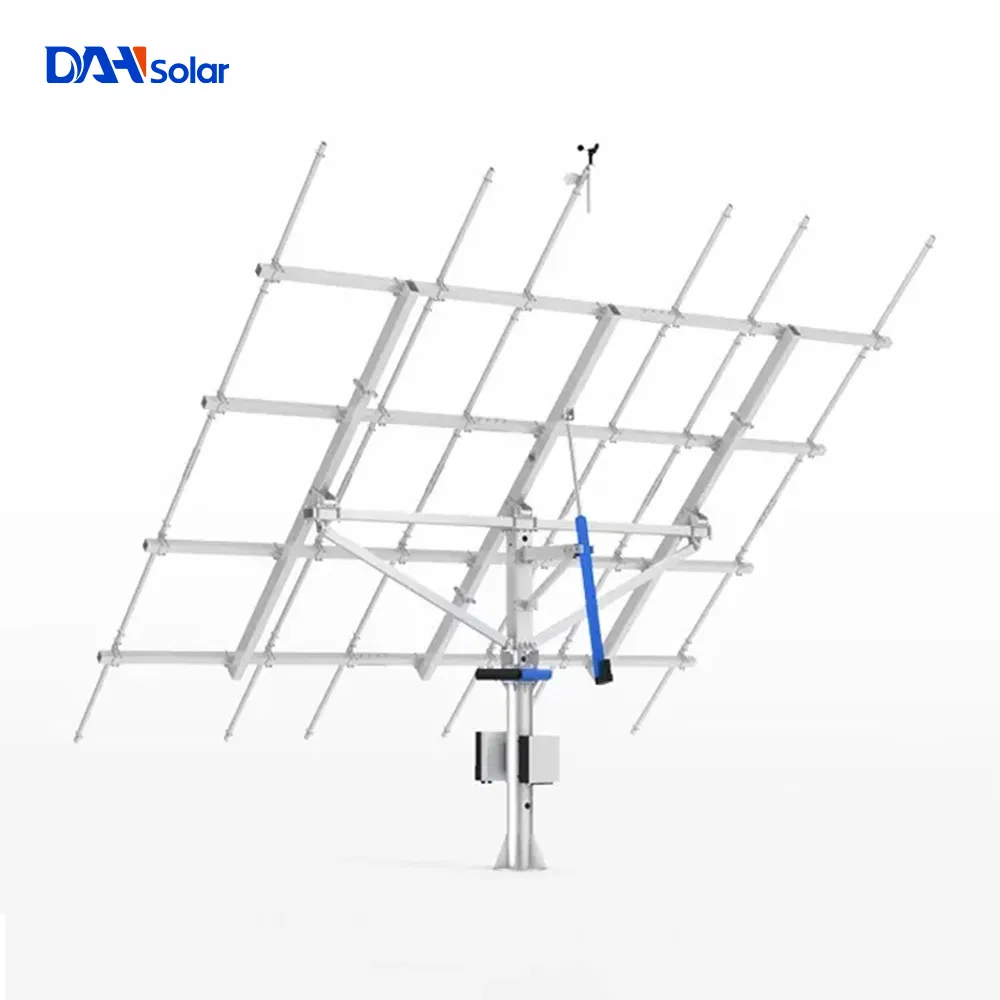 Suporte de Painel Solar com Rastreio Solar Dah, Rastreadores Solares Automáticos de Eixo Duplo, Sistema de Rastreio Fotovoltaico Solar