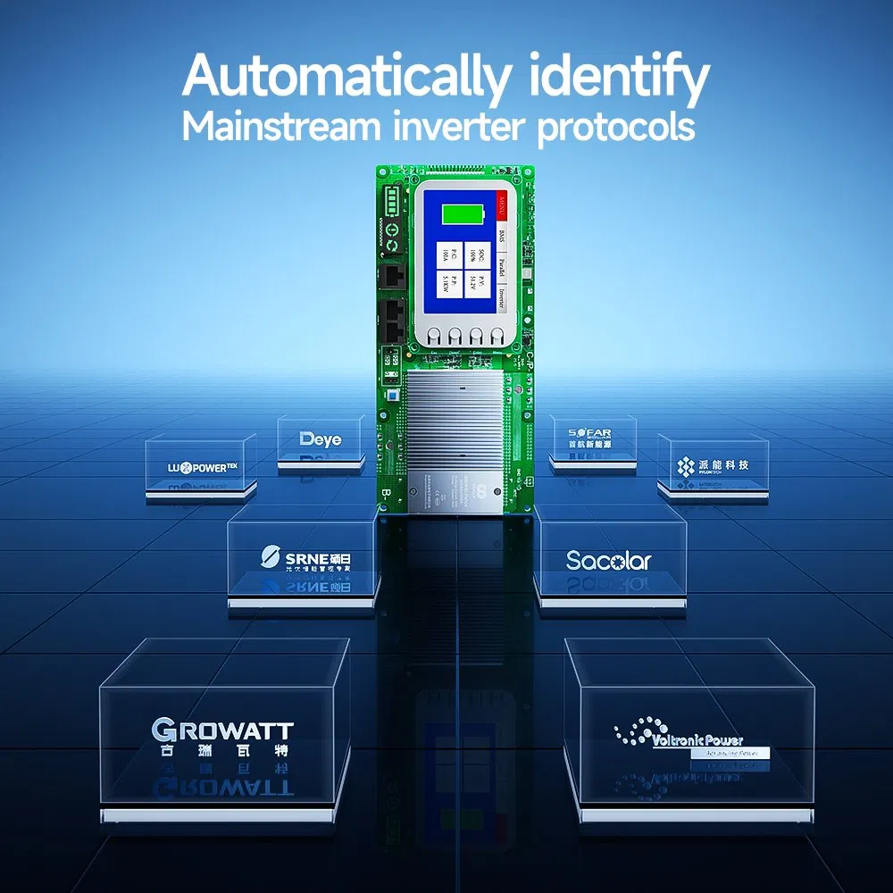 Daly Smart BMS LiFePO4 8s 24V 16s 48V 100A Sistema de Armazenamento de Energia Solar Doméstica Lítio LiFePO4 Pacote de Bateria Equilíbrio Ativo Inversor BMS
