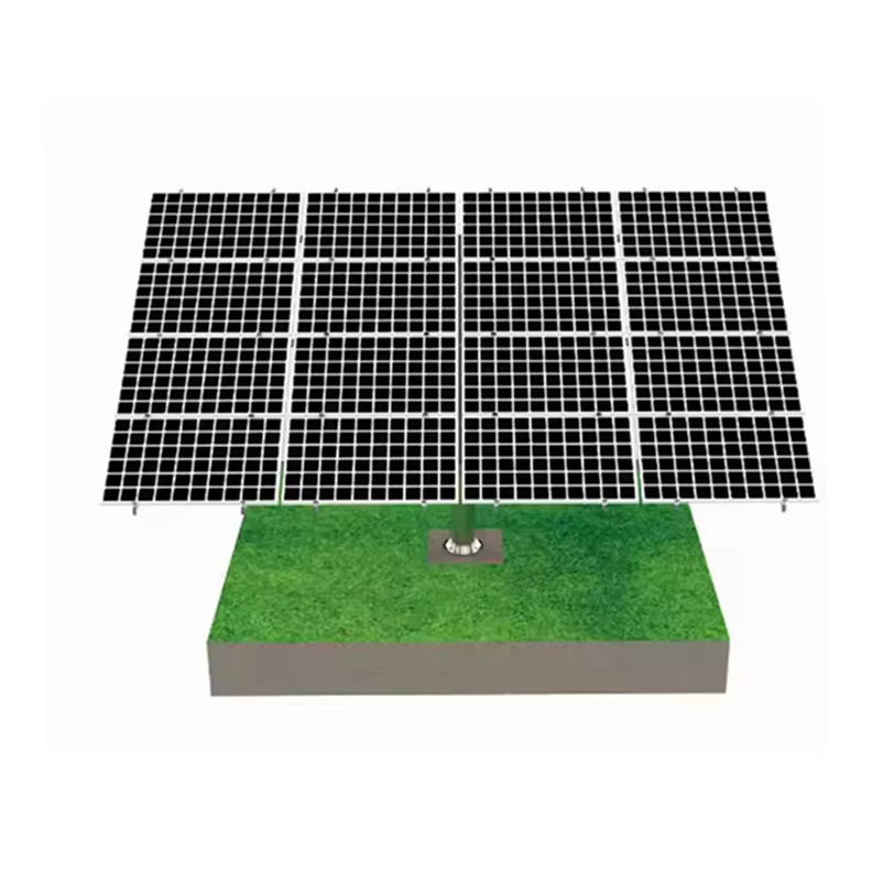 Estrutura de Módulo PV de Instalação Fácil Suporte Sistema de Montagem Solar no Solo Ajustável com Rastreamento