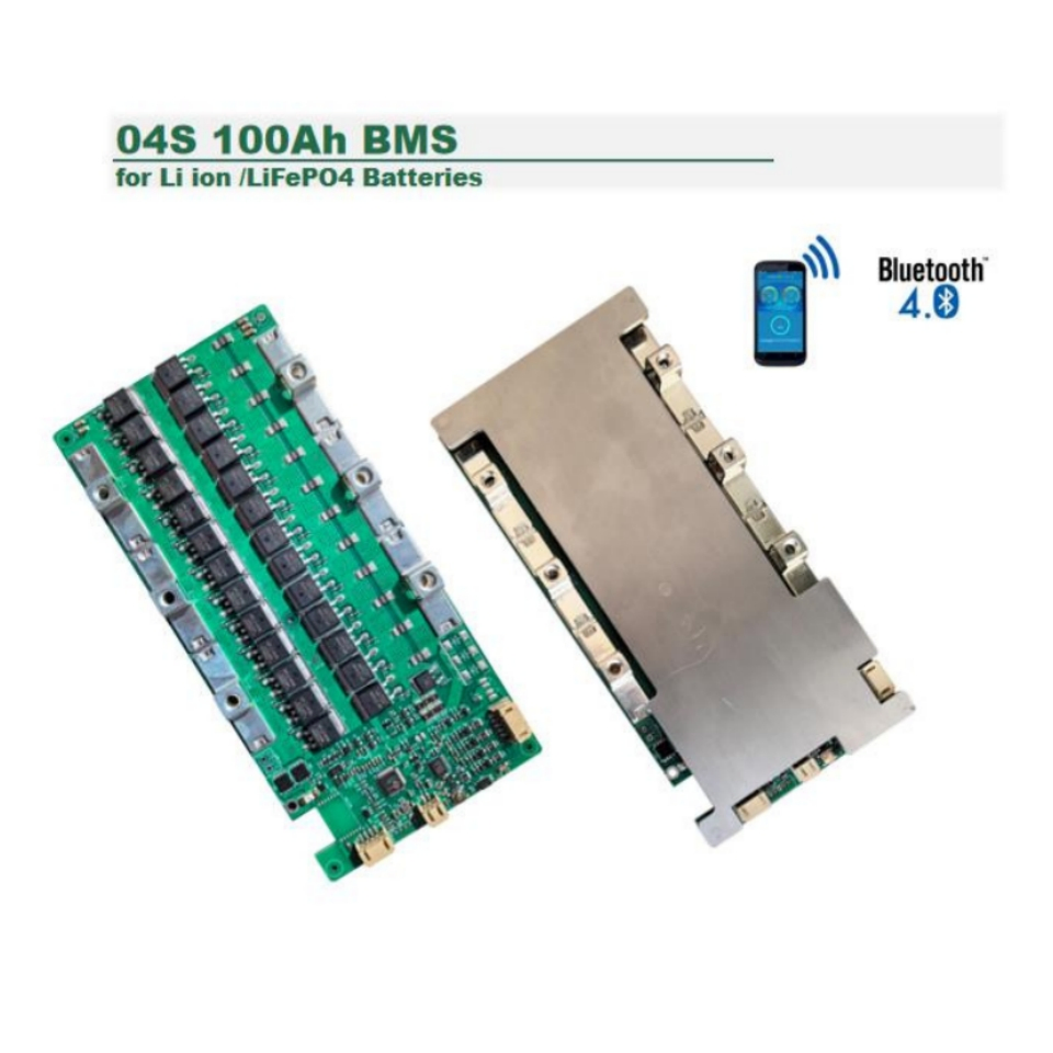 Outlet de Fábrica BMS PCM-L04s100-L65 04s 100ah BMS com Função de Aquecimento Bluetooth para Lithium/LiFePO4 Bateria