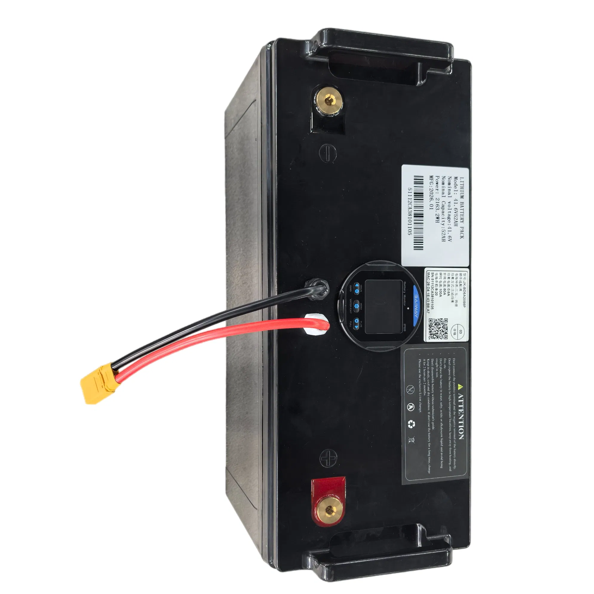 12s 13s 14s Bateria LFP 41.6V 52ah LiFePO4 para Energia Oceânica