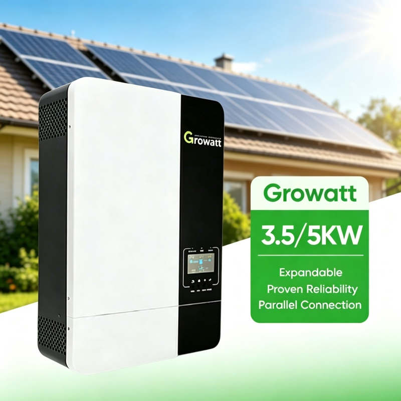 Inversor Solar Growatt SPF3500es 5000es inversor solar off grid 3.5kw 5kw inversor de onda senoidal pura DC para AC preço de atacado para sistemas de energia residencial