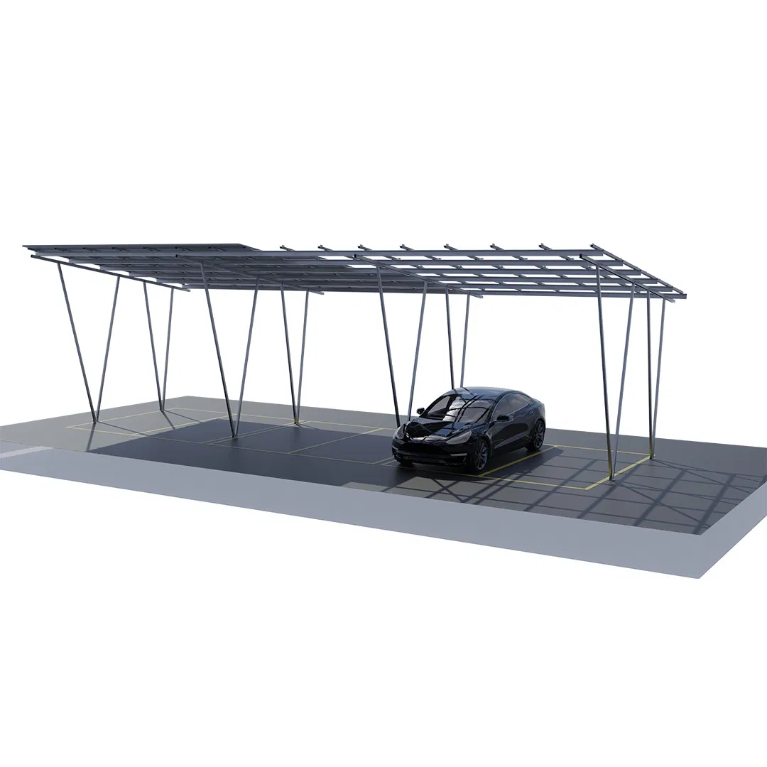 Sistema de Montagem de Painéis Solares para Estacionamento em Estrutura de Carport Solar