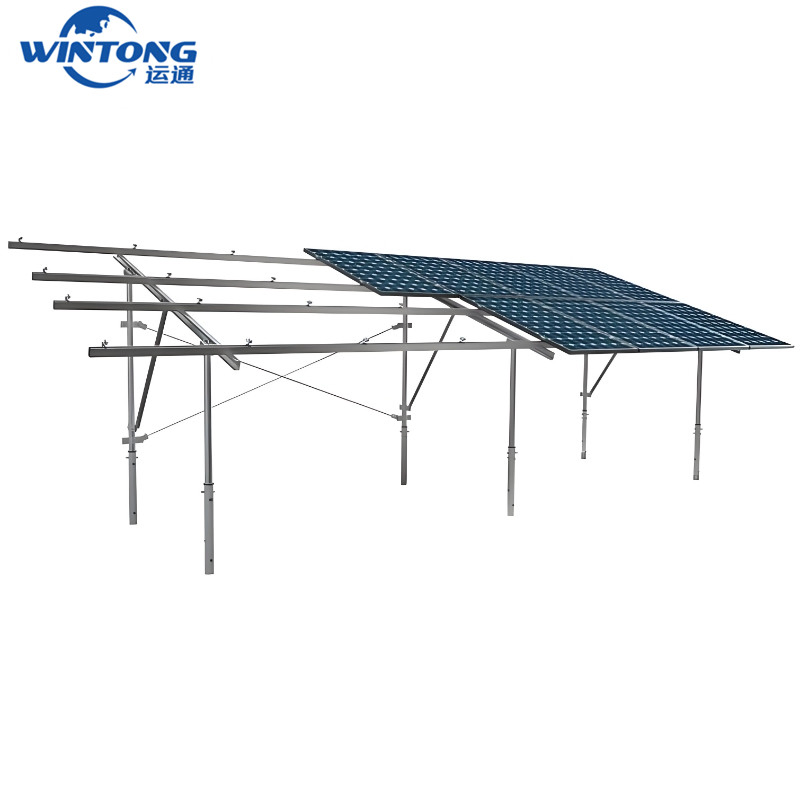 Estrutura de Montagem Personalizada para Painéis Solares de Carport Opções de Poste de Solo