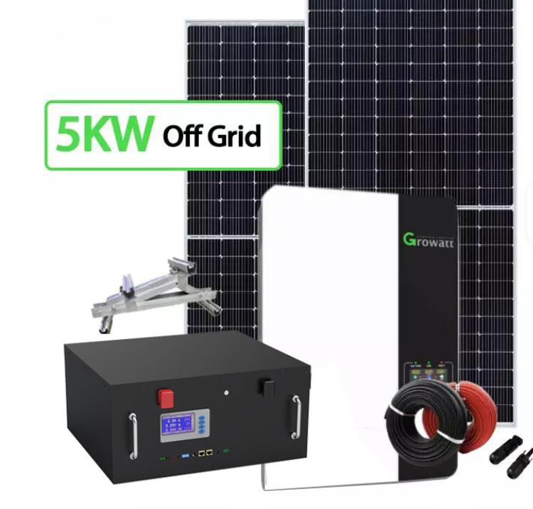 Sistema de Energia Solar Residencial 10000 Painel Solar de 3kw Rastreamento Solar 5kw 10kw Sistema Solar 5000W Kit de Energia 5kVA
