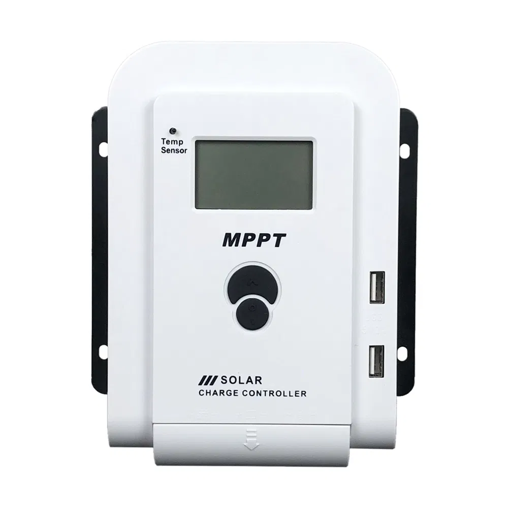 Controlador de Carga Solar MPPT 10A-60A Controlador Solar Fotovoltaico 12V/24V Reconhecimento Automático