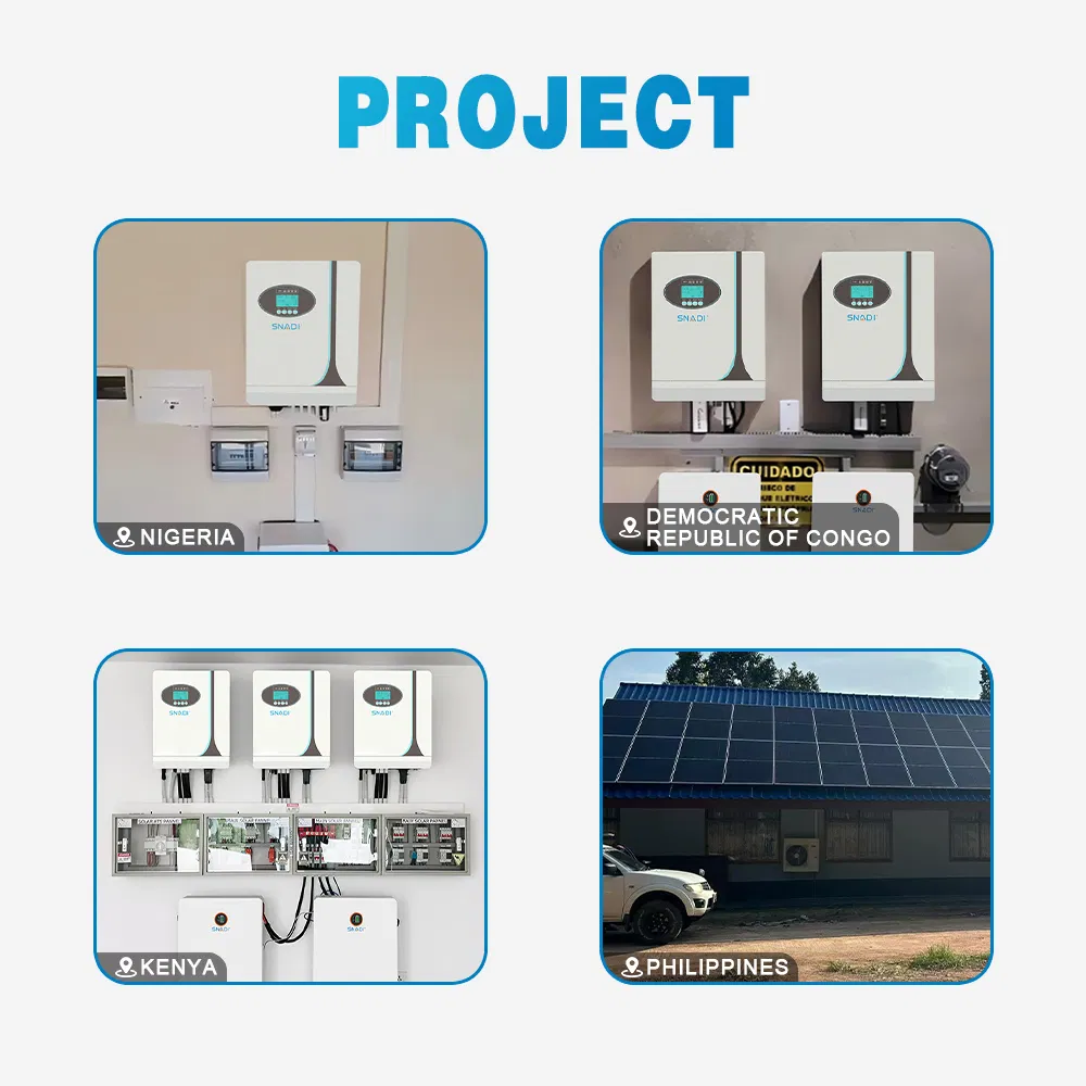 6kw 10kw Inversor 48V Inversor Solar Híbrido com Controlador MPPT
